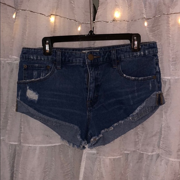 Free People Denim Shorts - Picture 1 of 3